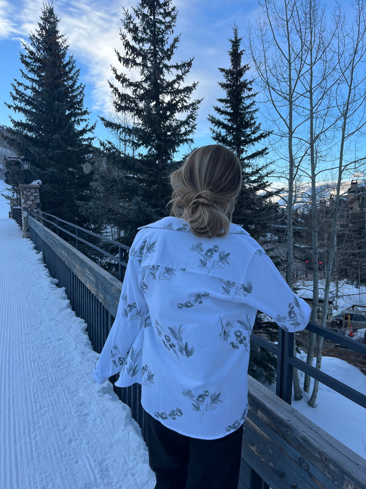 Charcoal Sketch Women's Flannel Shirt