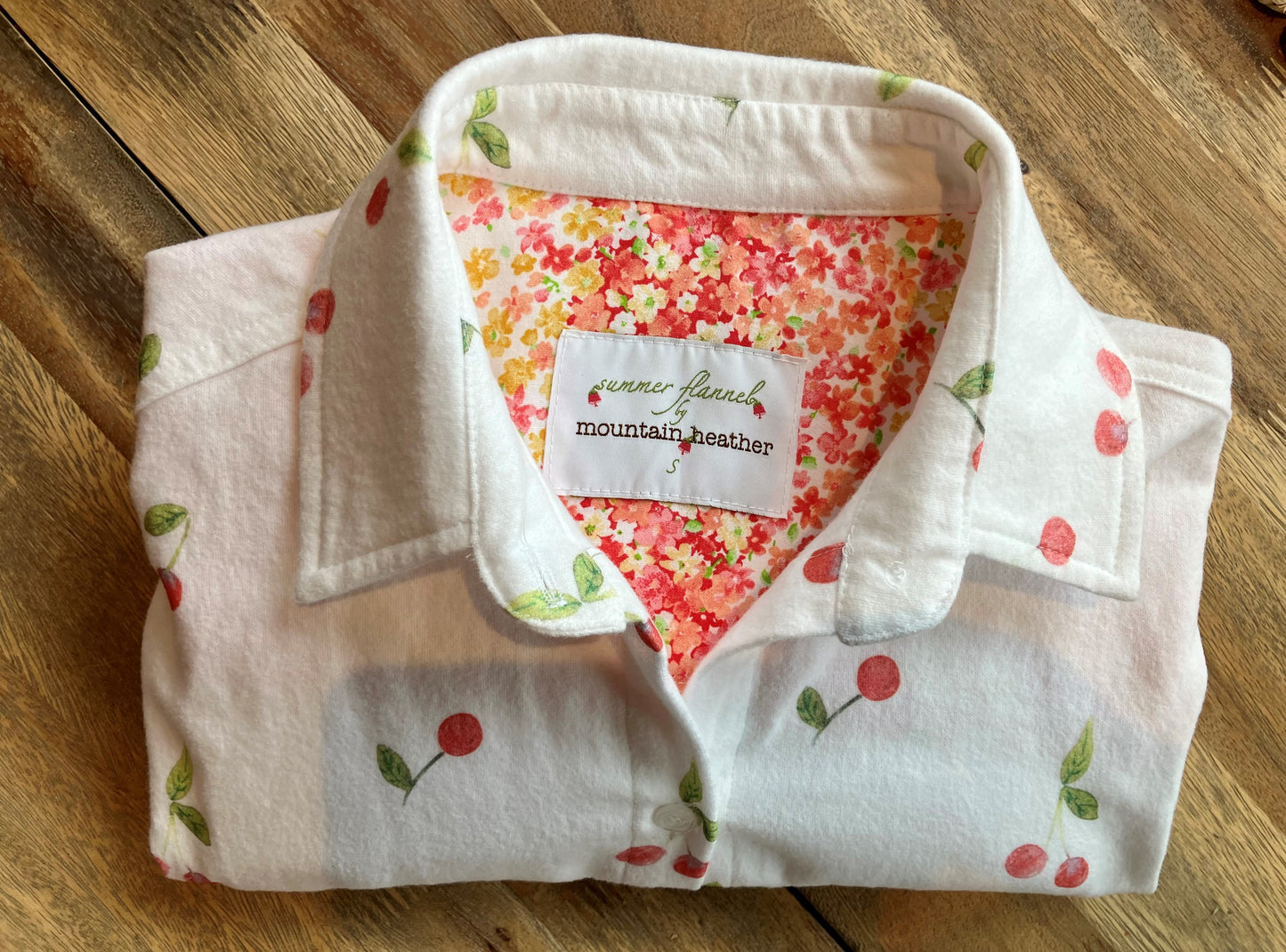 Cherry Picked Women's Summer Flannel Shirt
