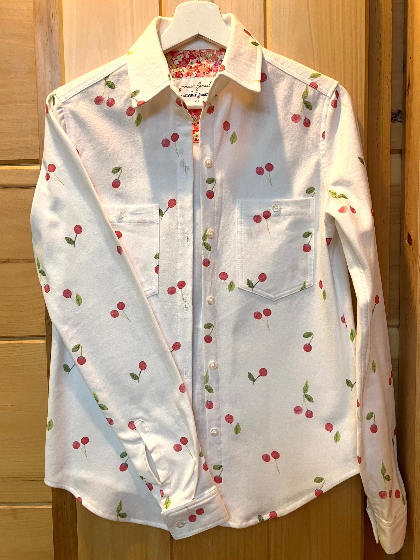 Cherry Picked Women's Summer Flannel Shirt